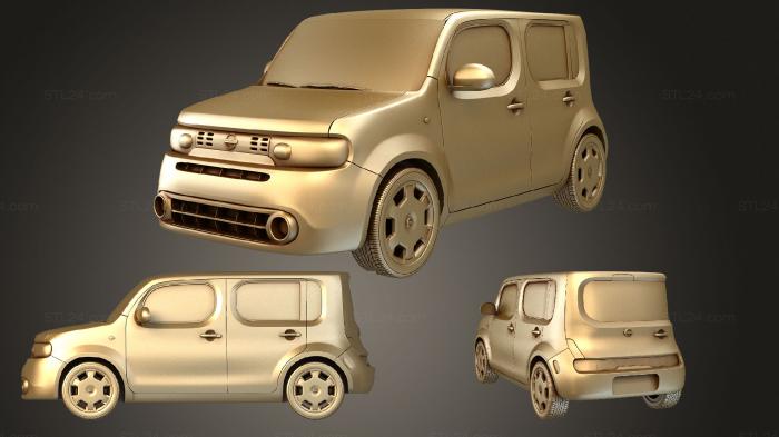 Автомобили и транспорт (Nissan Cube 2010, CARS_2755) 3D модель для ЧПУ станка